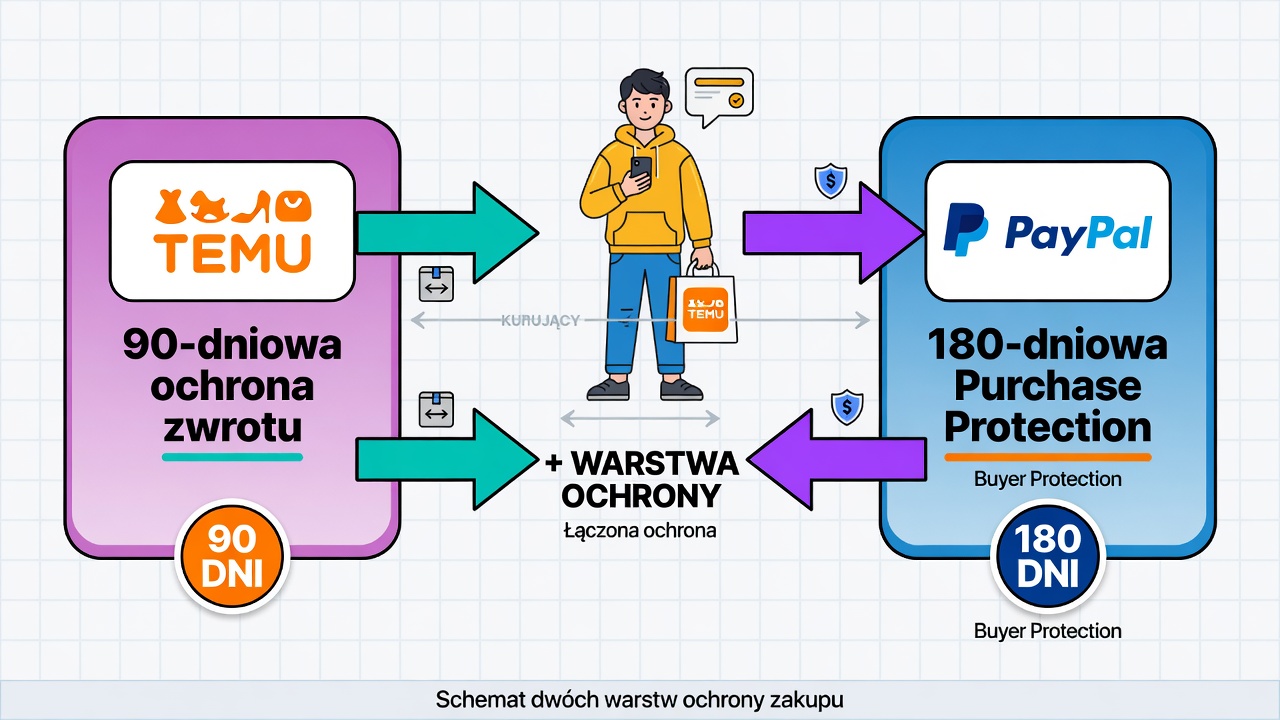 Schemat graficzny pokazujący dwie warstwy ochrony