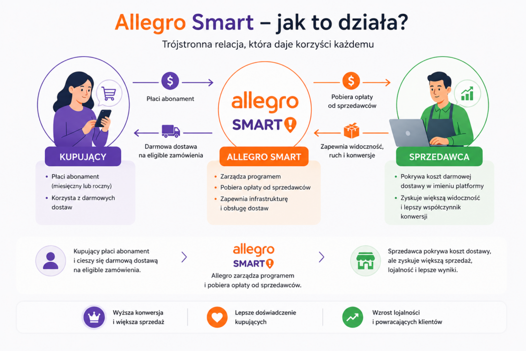 Schemat infografika pokazujący trójstronną relację